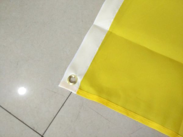 大型フラッグ 旗 4号サイズ 150X90cm 無地イエロー 黄色 イベント パーティーに_画像6