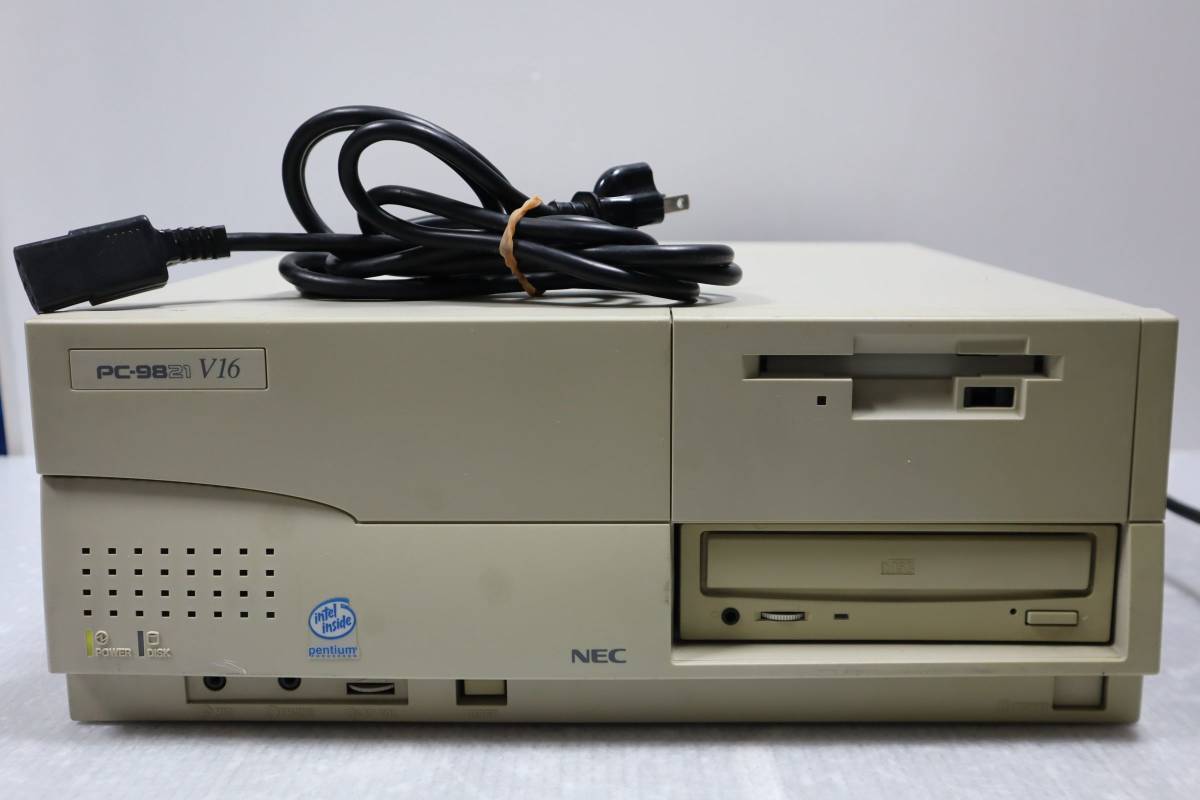 D0554 h L NEC デスクトップ パソコン PC-9821 V16 S5C2 レトロ PC98シリーズ 通電確認のみ_画像1