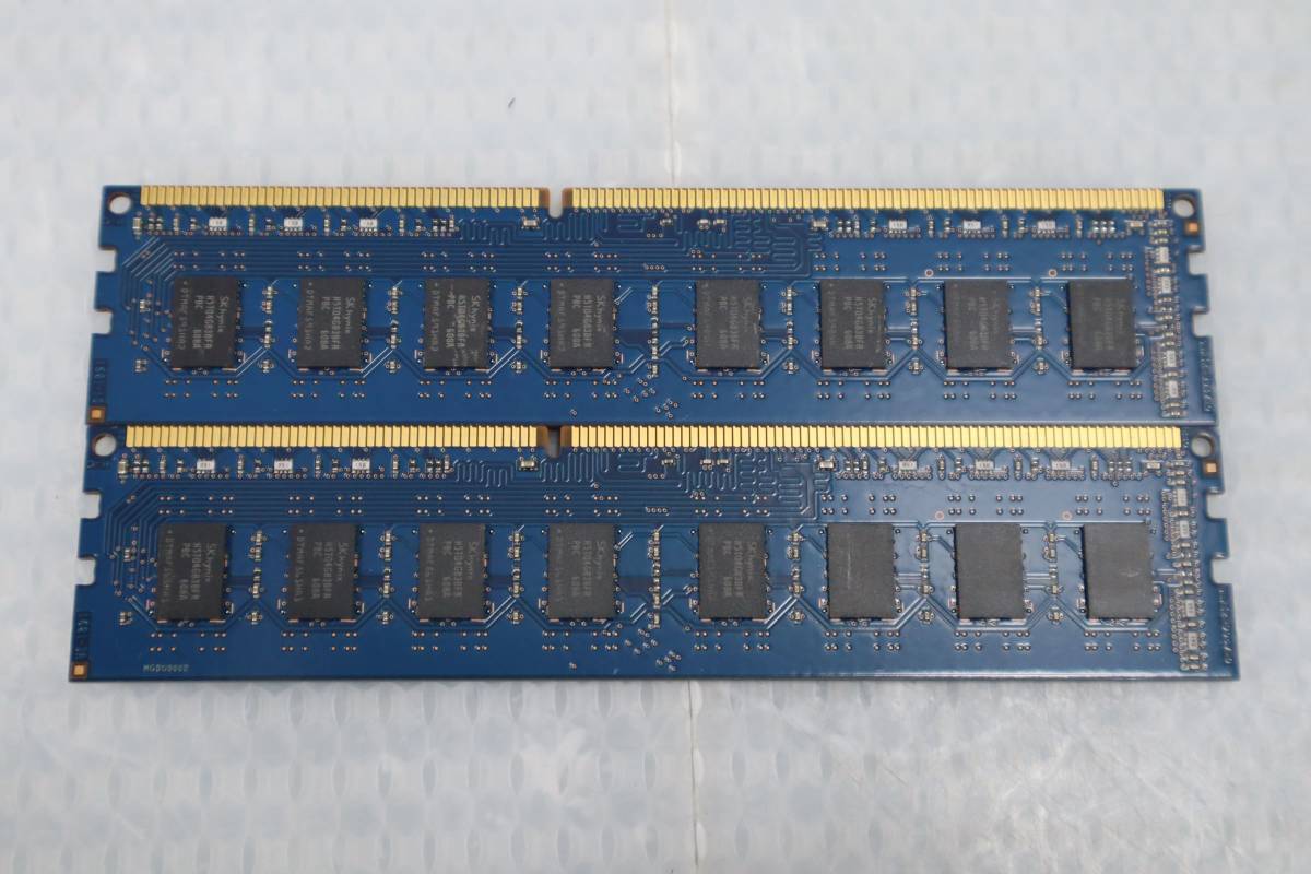 CB6333(4) & DDR3-1600 8GB×2枚 計16GB （PC3-12800） デスクトップ用メモリ 中古動作品 チェック済み SKhynix HMT41GU6BFR8C-PB_画像2