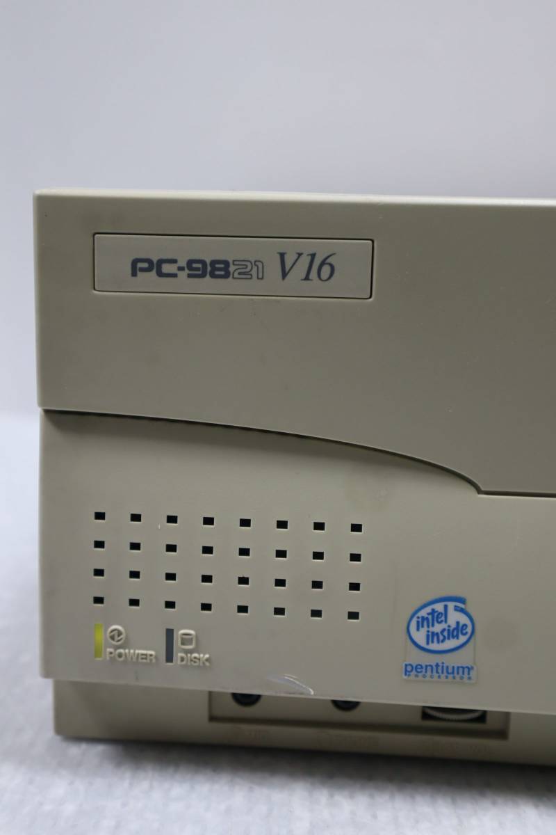 D0554 h L NEC デスクトップ パソコン PC-9821 V16 S5C2 レトロ PC98シリーズ 通電確認のみ_画像2