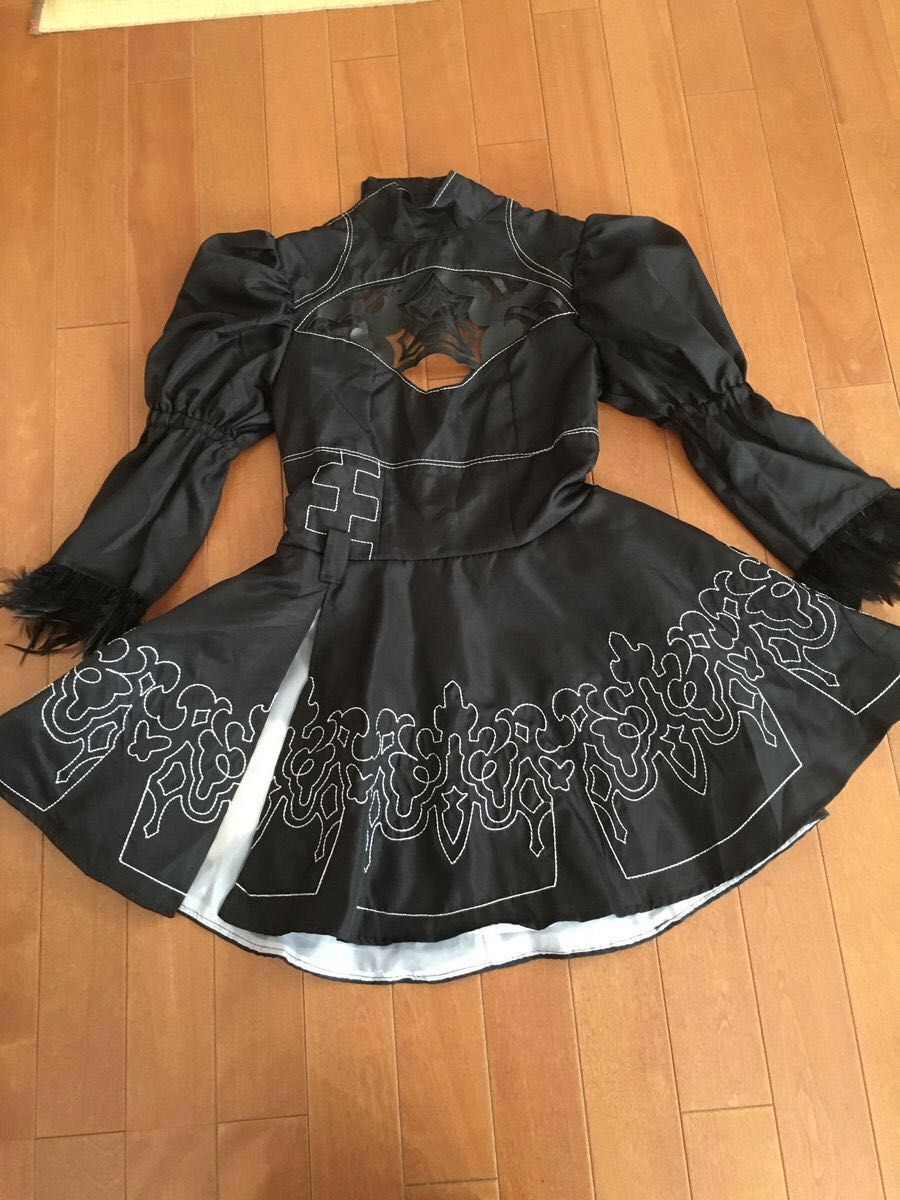 コスプレ衣装 ニーアオートマタ 2B サイズ　M 黒　ドレス　ゴスロリ