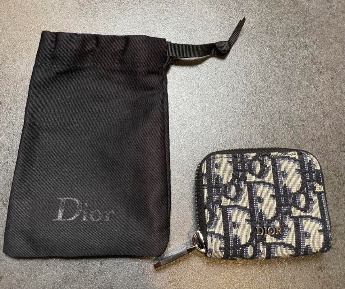 ディオール オブリーク ジャカード コインケース 小銭入れ 財布 小物入れ 未使用 dior ラウンドジップ 