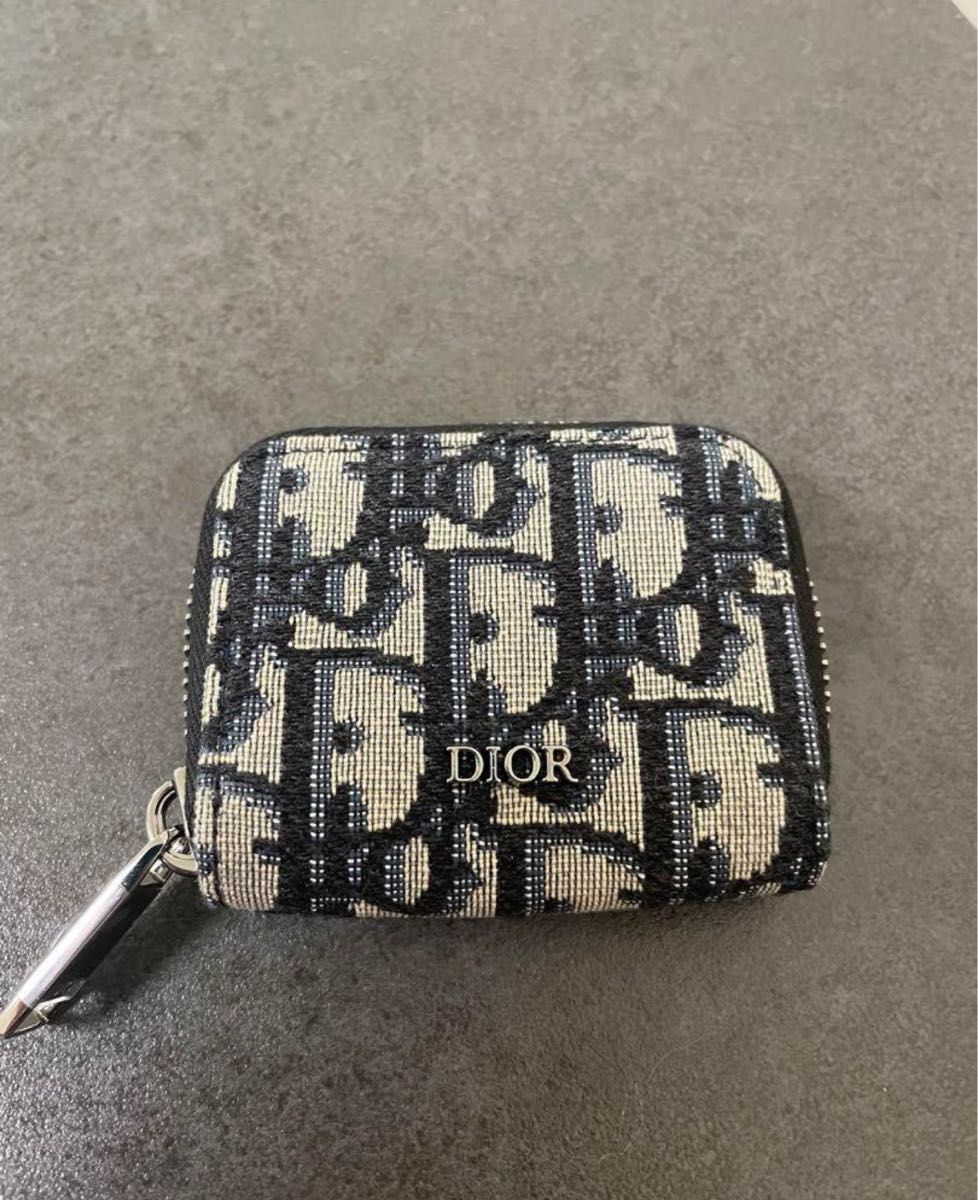 ディオール オブリーク ジャカード コインケース 小銭入れ 財布 小物入れ 未使用 dior ラウンドジップ 