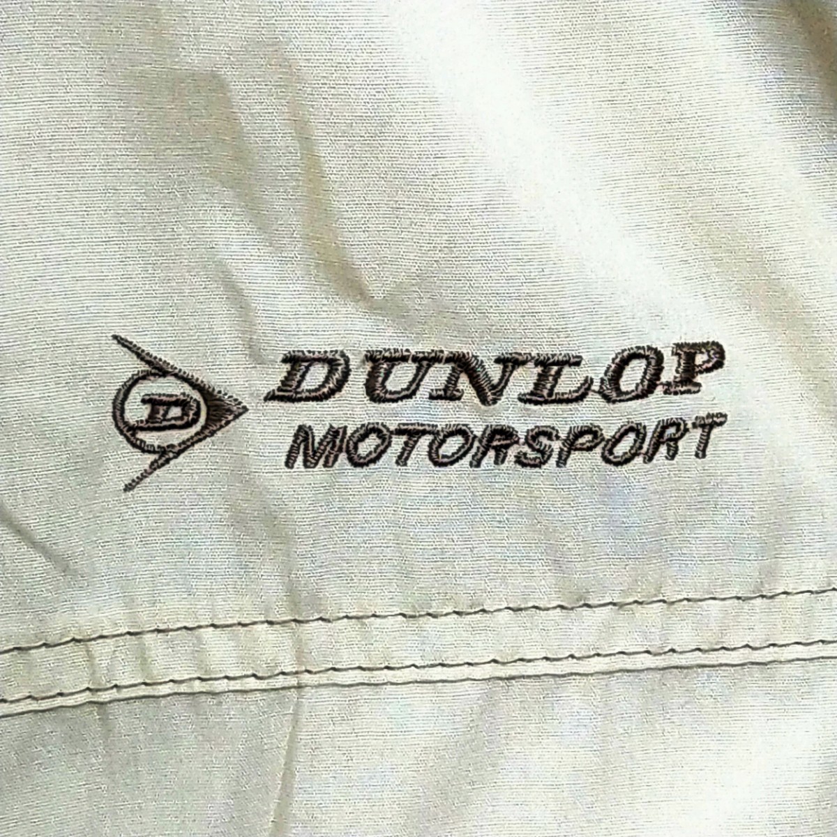 F8281 DUNLOP MOTORSPORT ダンロップ モータースポーツ サイズL ウィンドブレーカー アイボリー レディース ジャンパー ゴルフ 薄手/ww_画像7