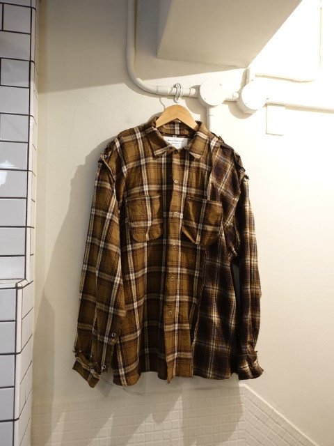 マウンテンリサーチ No Sew Shirt 2 シャツ 解体シャツ フランネルシャツ サイズＬ ＭＴＲ－３３７４の画像1