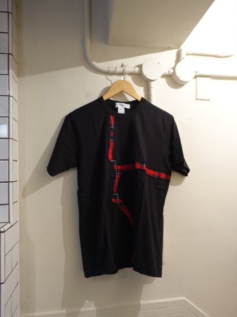 コムデギャルソン SHIRT 22AW 2022AW Tシャツ　切り替え　サイズM　黒　新品同様