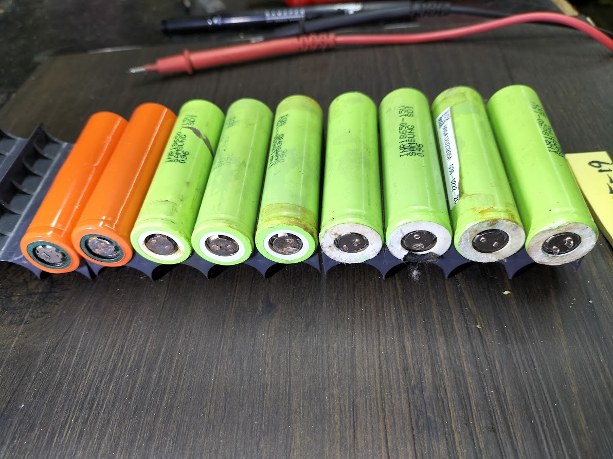 Z10　18650リチウムイオン　単電池 　9本セット　4.15-4.19V　程度悪いです！！！_画像3