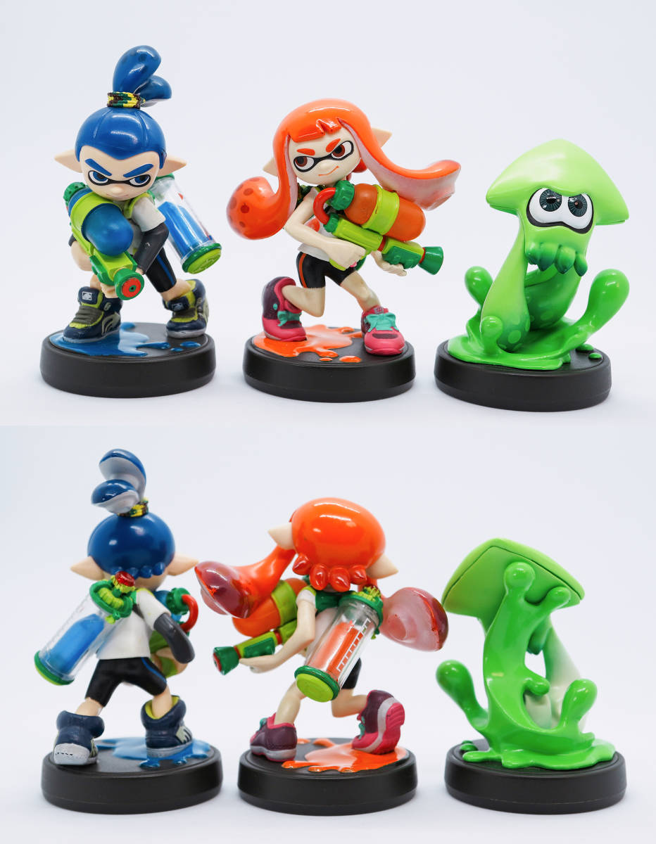 中古 任天堂  アミーボ スプラトゥーン 体 セット +