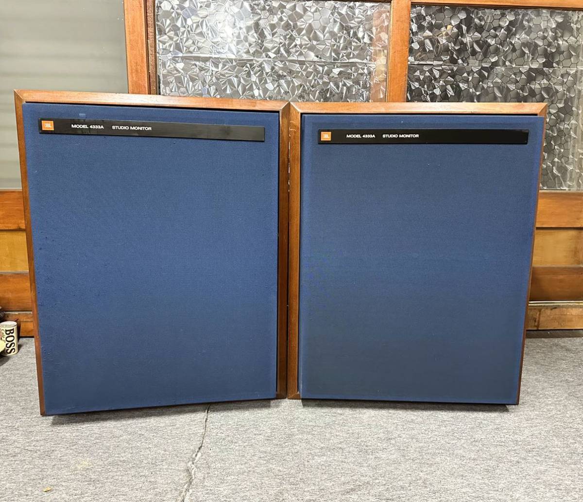 JBL 4333A スピーカーペア。美品。(元色)。エッジ交換済み JBL 4333A スピーカーペア。美品。(元色)。エッジ交換済み