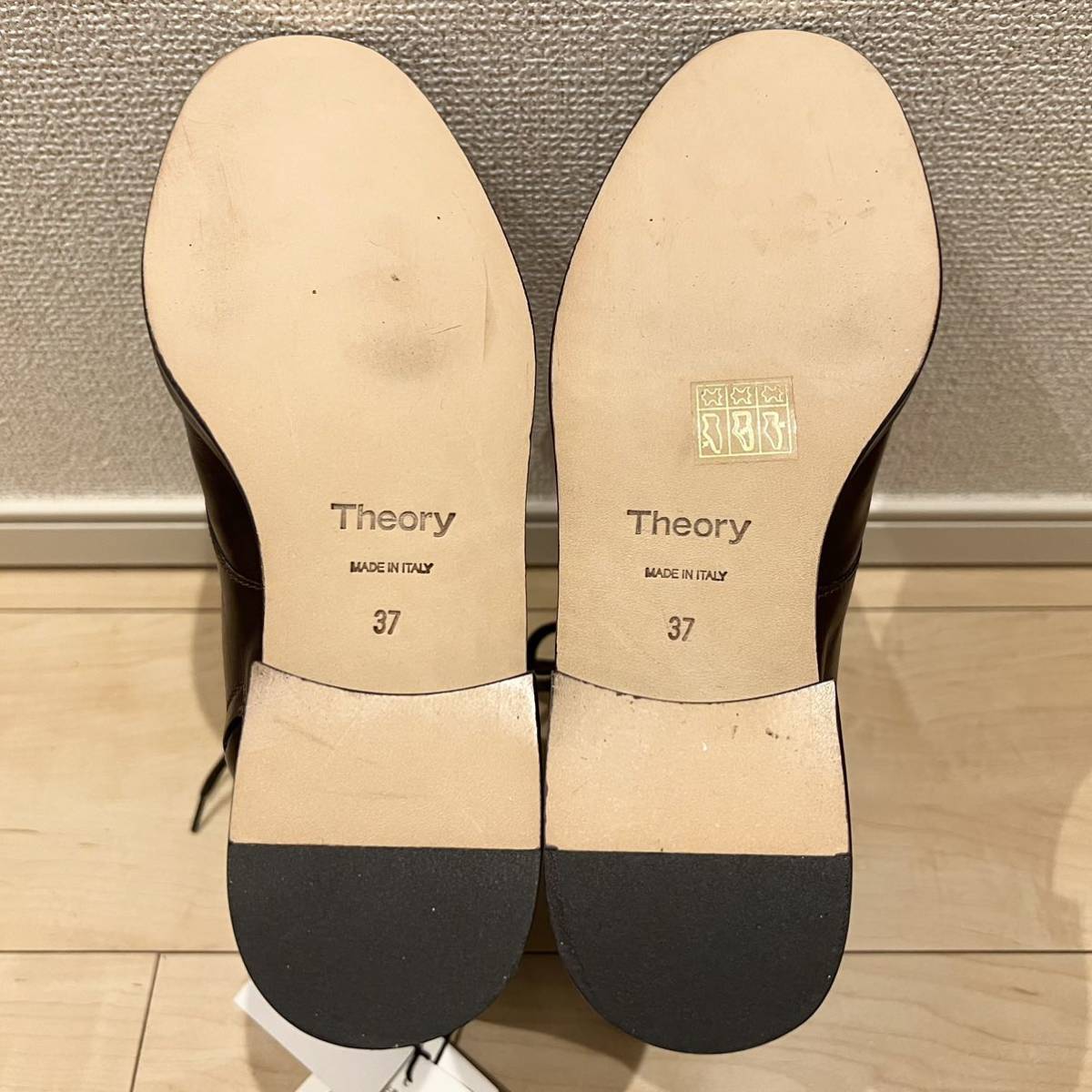 【未使用に近い】THEORY セオリー レースアップブーツ ジップ サイズ37(約23.5cm)_画像8