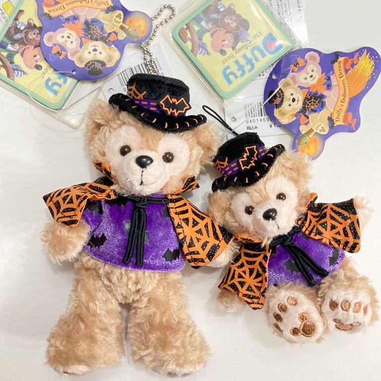 新品 未使用 タグ付 ディズニー TDS 10周年 ディズニー ハロウィーン コウモリ 蝙蝠 ぬいぐるみバッジ & ぬいぐるみストラップ ダッフィー