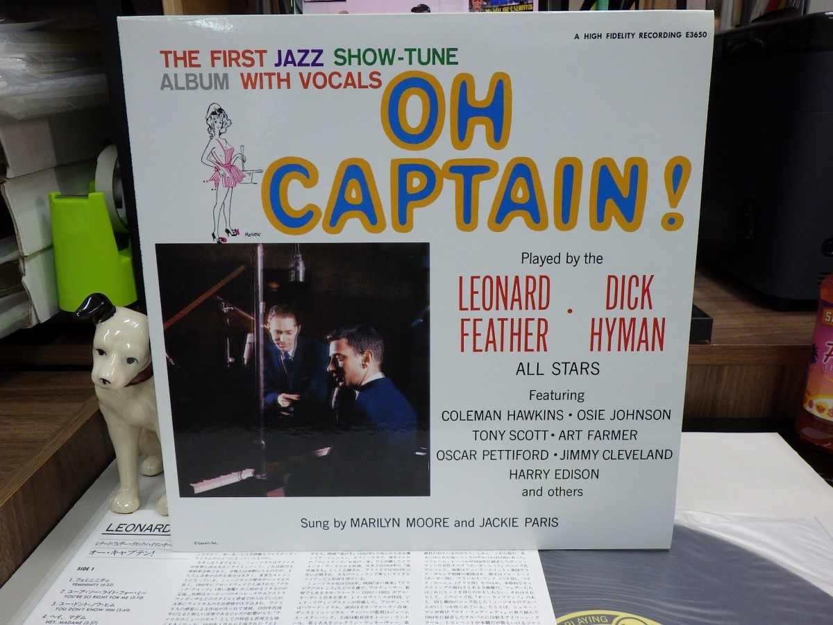 ZK4｜美品！【 LP / LP名盤 COLLECTION on VERVE SERIES / 非売品/not for sale 】LENARD FEATHER〜DICK HYMAN ALL STARS「OH CAPTAIN!」_画像1