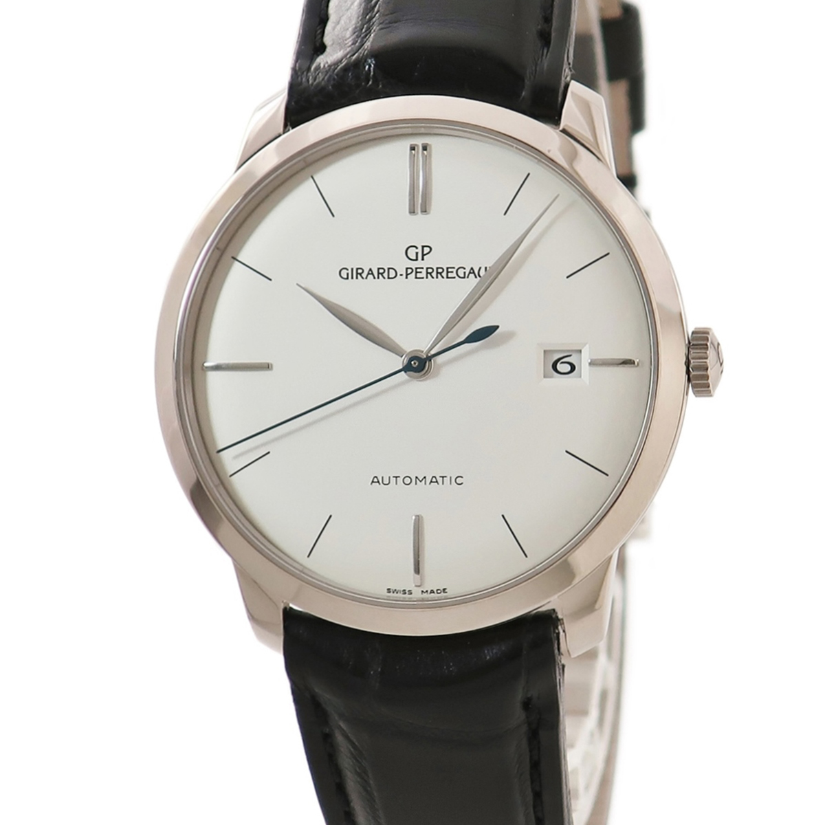 【3年保証】 ジラールペルゴ 1966 49525-53-131-BK6A OH済 K18無垢 バー 自動巻き メンズ 腕時計
