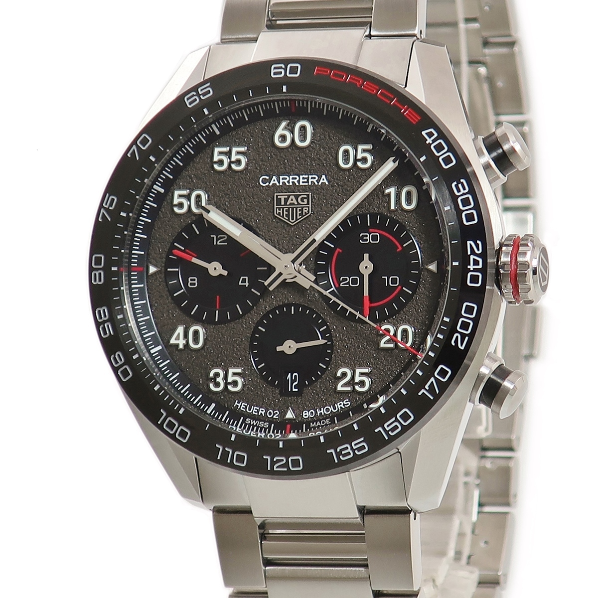 【3年保証】 タグホイヤー カレラ ホイヤー02 クロノグラフ ポルシェ スペシャルエディション CBN2A1F.BA0643 自動巻き メンズ 腕時計