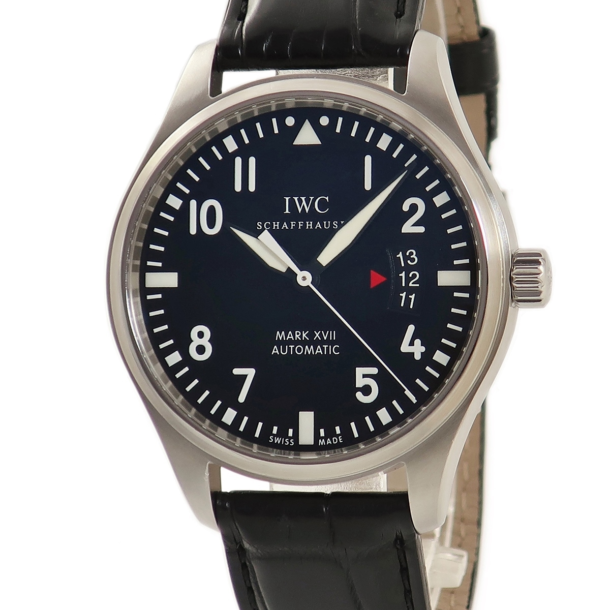【3年保証】 IWC パイロット ウォッチ マーク XVII IW326501 黒 アラビア バー 自動巻き メンズ 腕時計