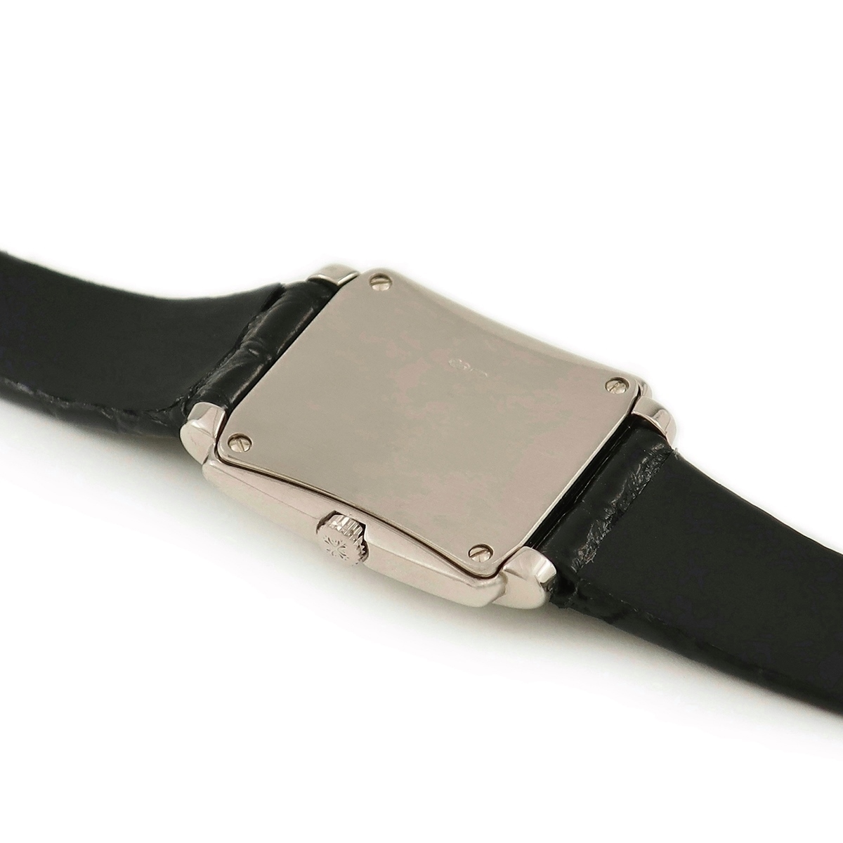 [3 year guarantee ] Patek Philip Gondolo 4824G K18WG purity white Arabia rectangle quarts lady's wristwatch 