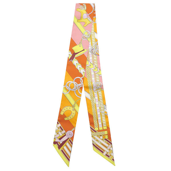 HERMES ツイリー スカーフ リフト プロフィール ピンク aq8570-