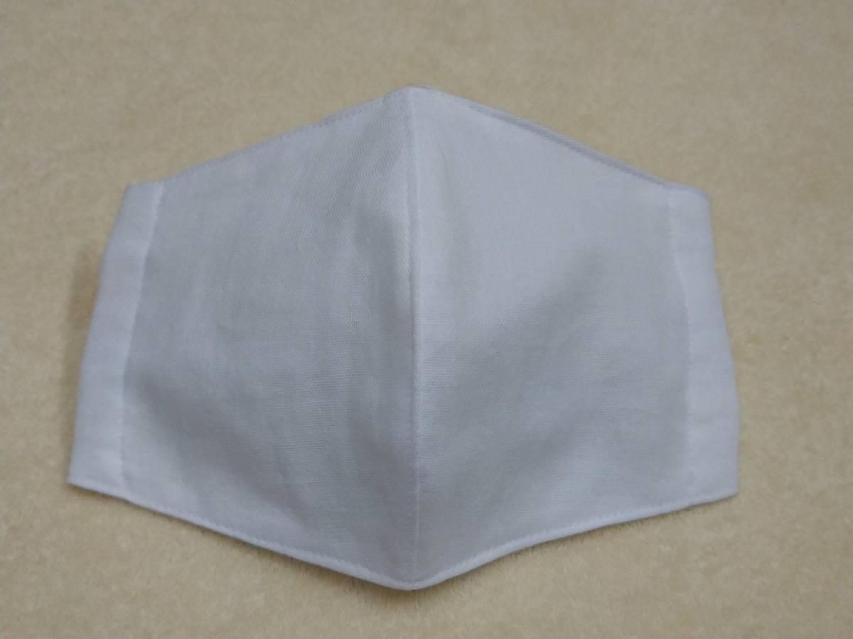 綿100％・ガーゼ立体マスク(B-010)白・Sサイズ　（1～9枚可能）_画像2