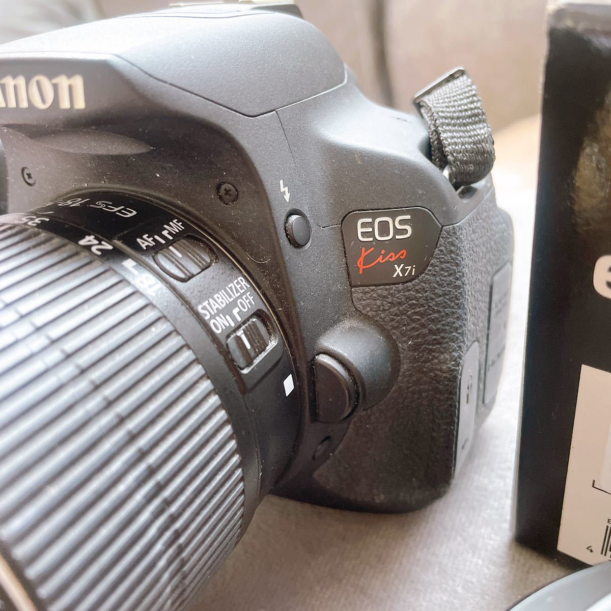 在庫一掃】 Canon EOS Kissx7i 一眼レフ 望遠レンズとEFレンズ付き