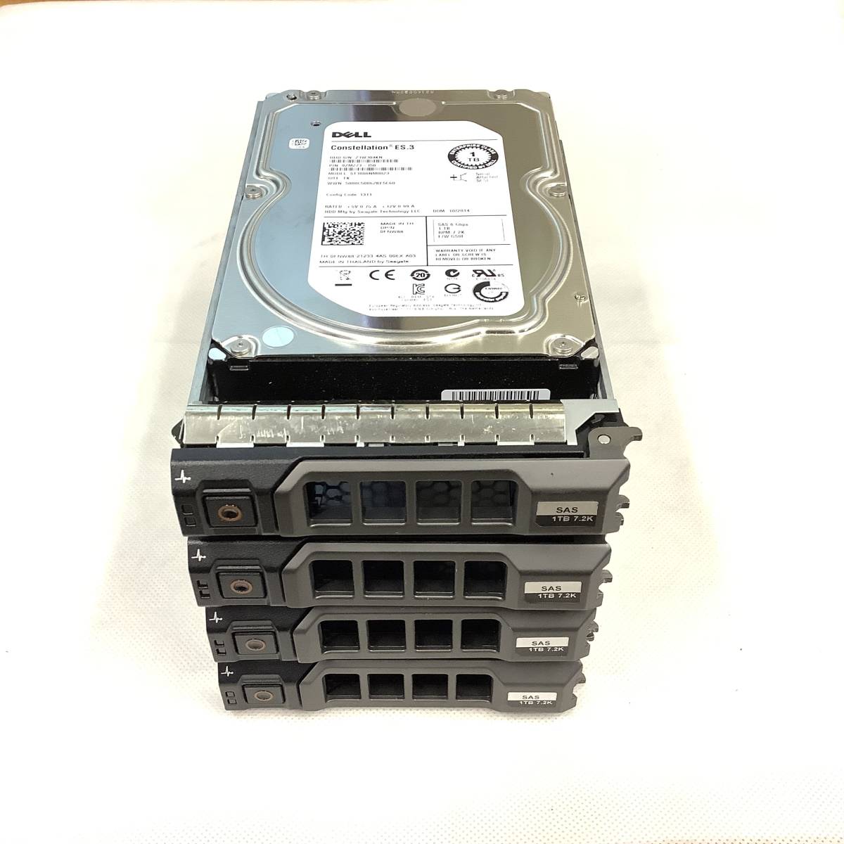 K5102767 DELL 1TB SAS 7.2K 3.5インチ HDD 4点【中古動作品】_見本