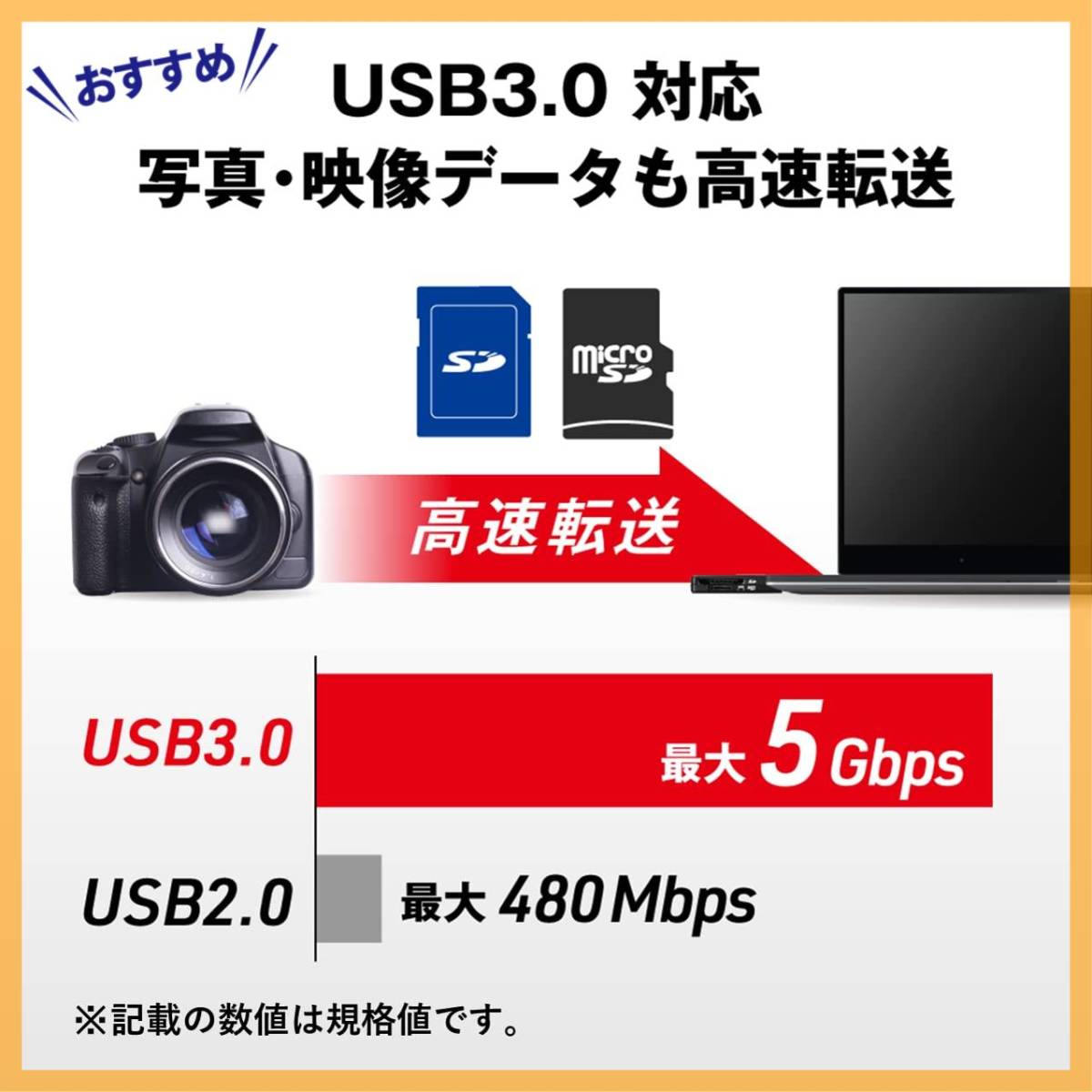 【新着商品】バッファロー BUFFALO USB3.0 microSD/SDカード専用カードリーダー ブラック BSCR27U3B