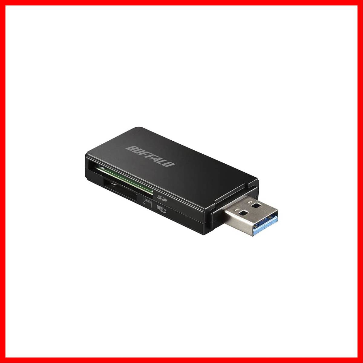 【新着商品】バッファロー BUFFALO USB3.0 microSD/SDカード専用カードリーダー ブラック BSCR27U3B