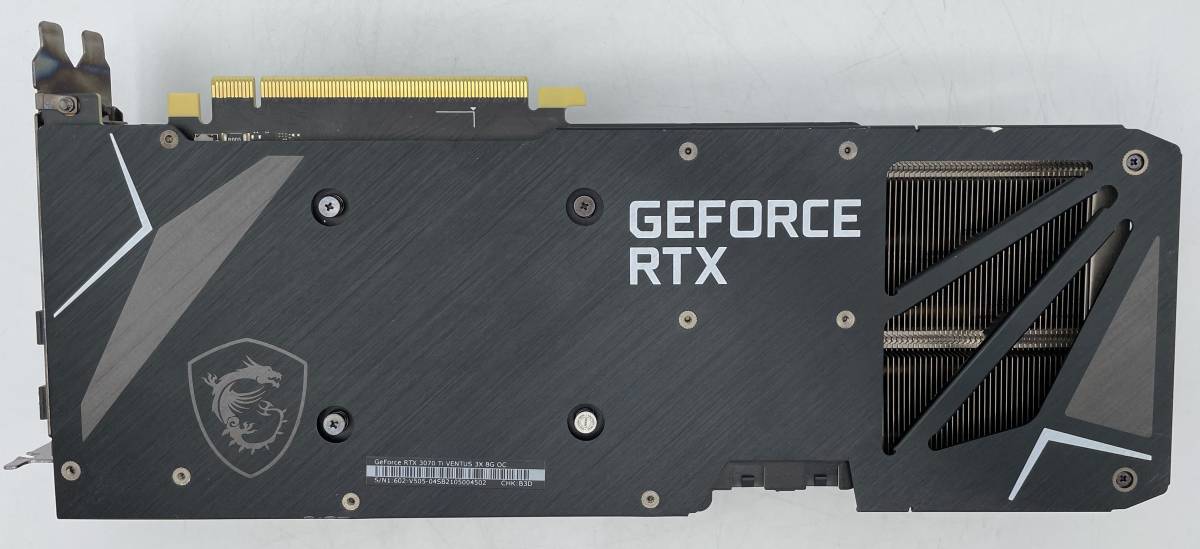 MSI GeForce RTX 3070 Ti VENTUS 3X 8G OC グラフィックボード 動作保証 【O057】_画像2