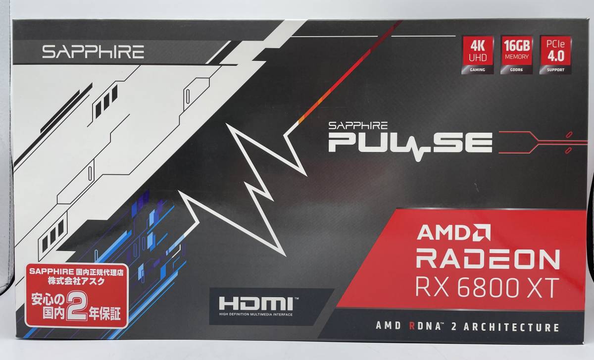 最旬ダウン RX Radeon PULSE SAPPHIRE 6800 GDDR6 グラフィックボード