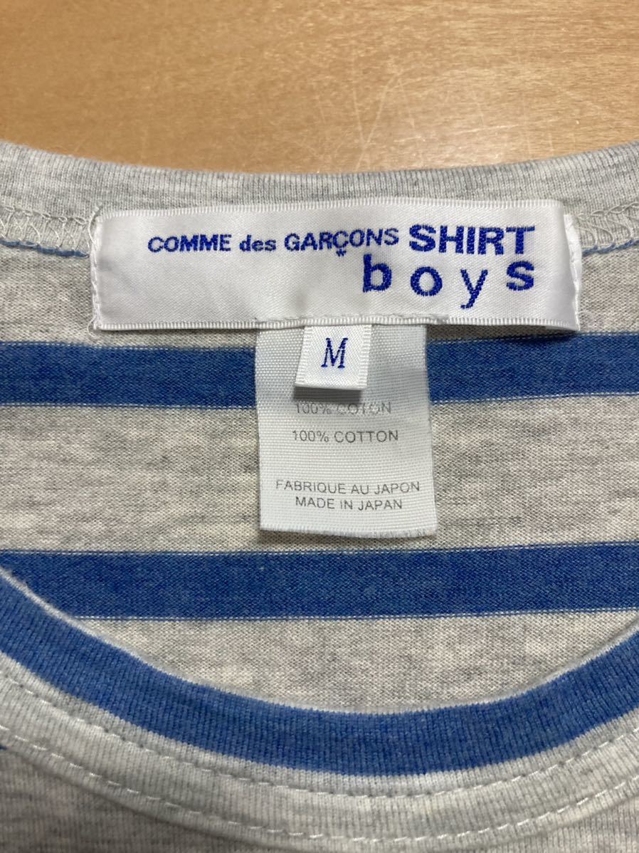 COMME DES GARCONS コムデギャルソン シャツ　ボーイズ　長袖　メンズ　tシャツ　カットソー　M_画像3