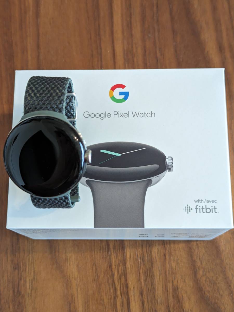 美品】Google Pixel Watch Polished Silver Wi-fiモデル (標準バンド未