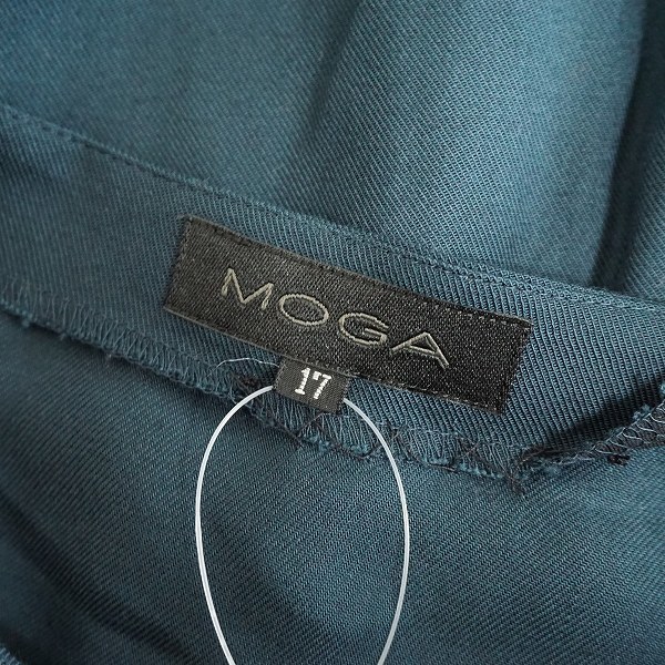#anc Moga MOGA cut and sewn 17 green plain large size lady's [842013]