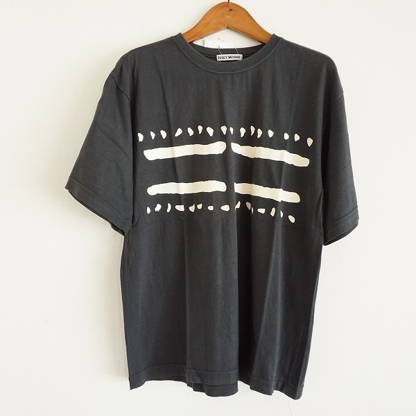 #spc イッセイミヤケ ISSEYMIYAKE Tシャツ M 黒系 柄 レディース [843540]