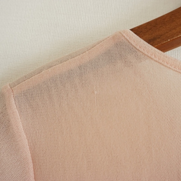 #snc マダムジョコンダ MADAMJOCONDE Tシャツ 11 ピンク 花柄 スパンコール パワーネット レディース [770854]_画像8