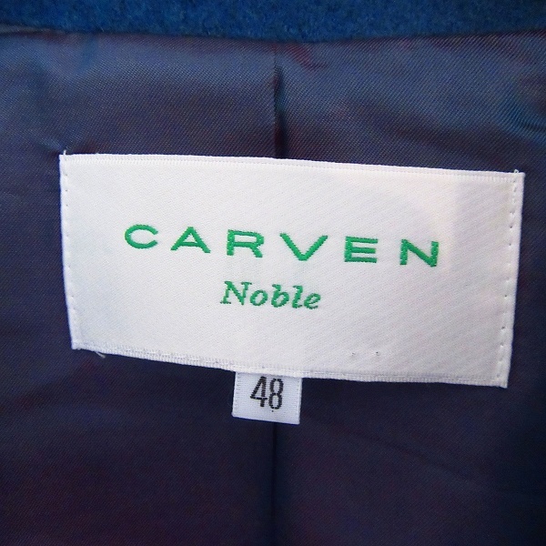 #wnc カルヴェン CARVEN ジャケット 48 青系 ウール 大きいサイズ 日本製 レディース [842515]_画像5