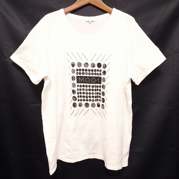 #snc モガ MOGA Tシャツ 17 白 黒 大きいサイズ 半袖 ロゴプリント レディース [842016]_画像1