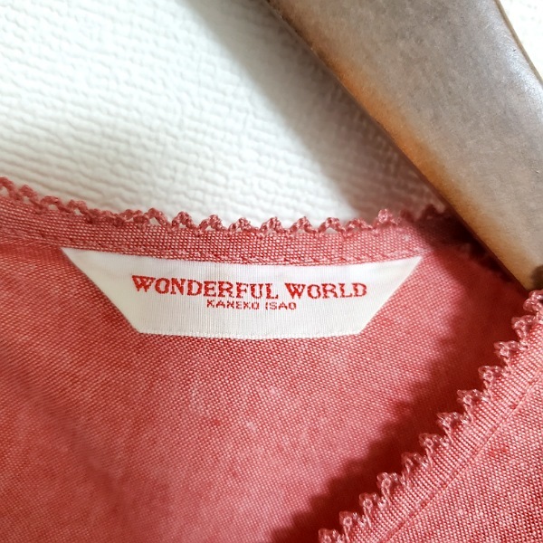 #spc ワンダフルワールド カネコイサオ WONDERFUL WORLD セットアップ 赤系 半袖 くま ベア ロングスカート レディース [843080]_画像6