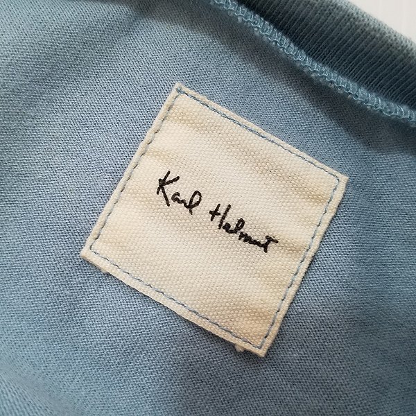 #snc Karl hell mKarlHelmut T-shirt light blue short sleeves men's [842632]