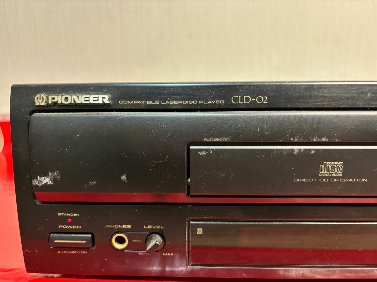  music Pioneer CD LD deck used present condition goods Pioneer laser disk Pioneer CLD-02 LD player laser disk player 