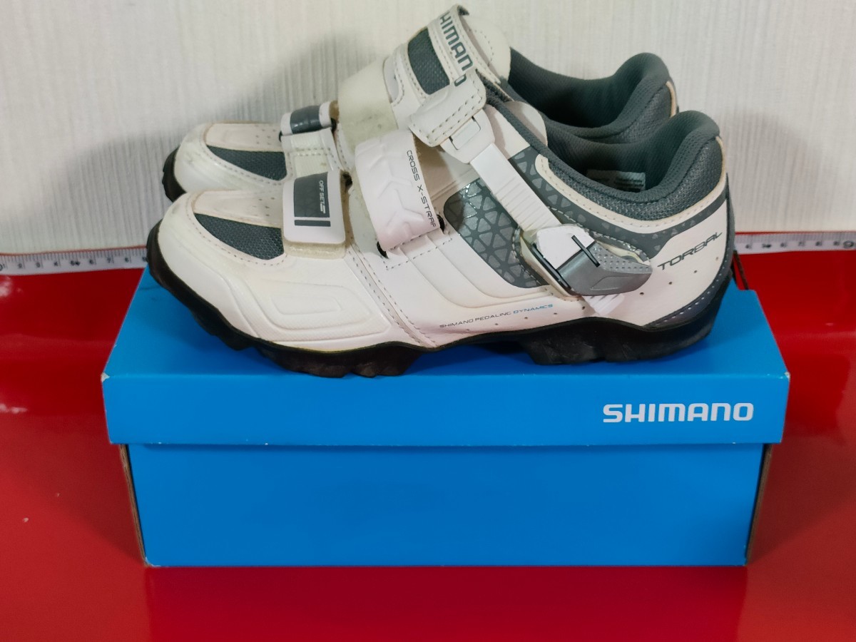 住　シマノ　SHIMANO　SH-WM64W 38　23.8 cm　中古　SPDシューズ　spd シューズ　自転車　女性　サイクリング_画像1