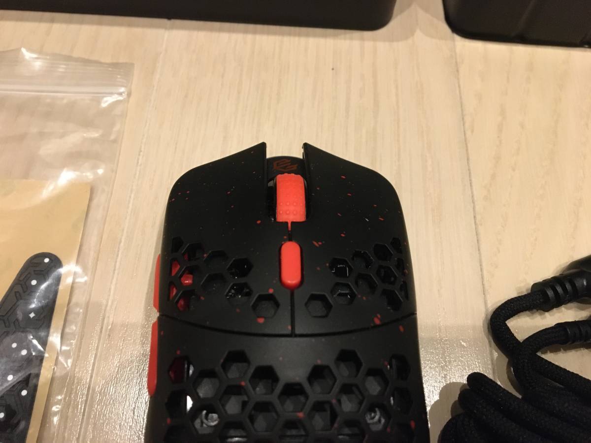 G-Wolves HT-S Hati s wired Stardust Black Red wire ge-ming mouse 