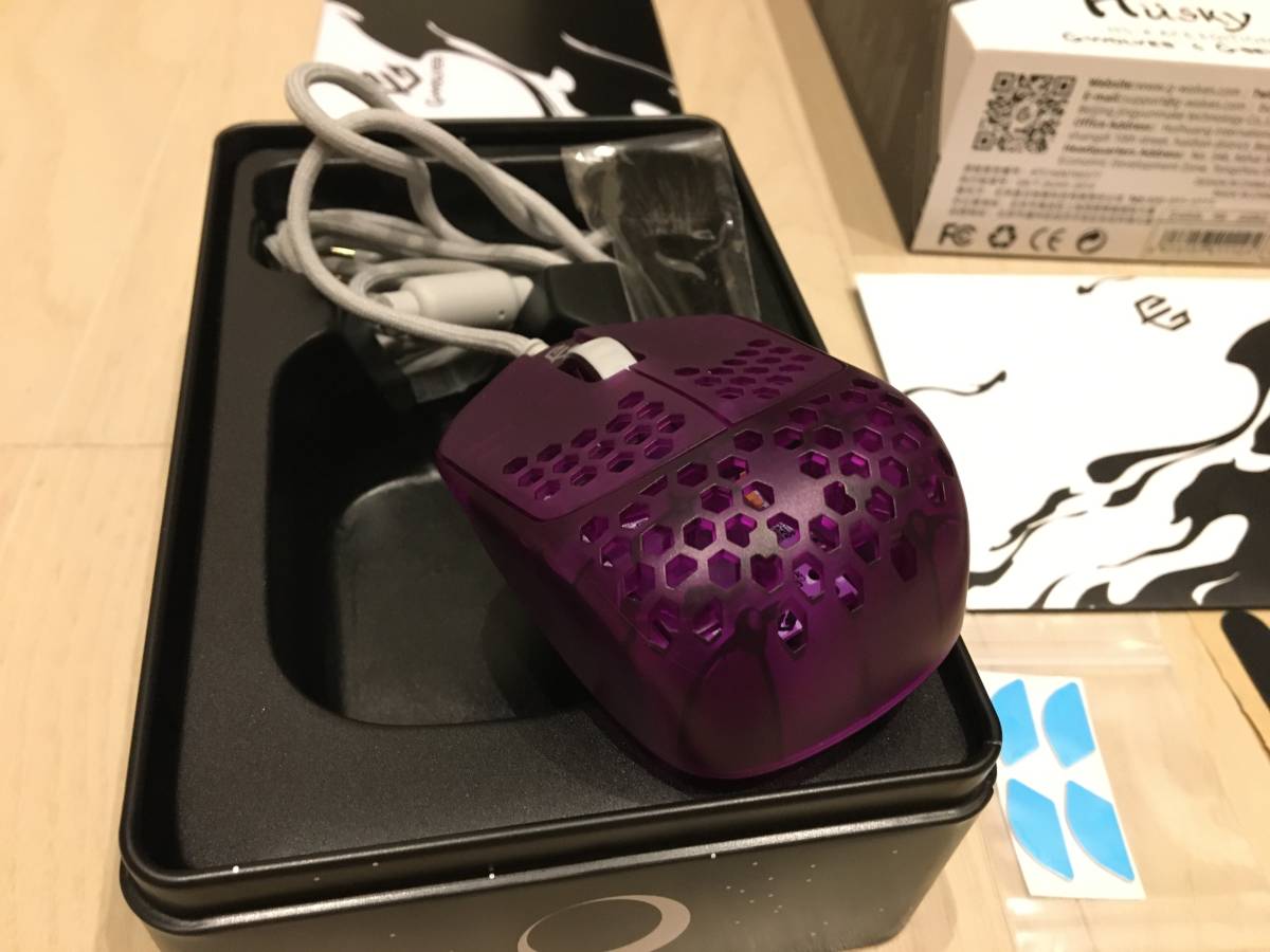 G-Wolves HS-K ACE EDITION Purple HSK wired wire ge-ming mouse 