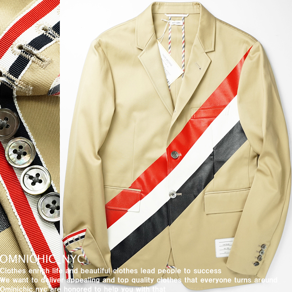 □新品20万【THOM BROWNE】トムブラウン/日本製ビックトリコロール