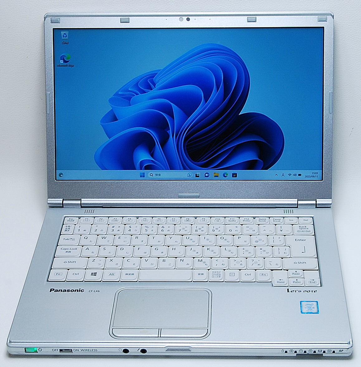 パナソニック Let'sNote CF-LX6RDGVS Core i5 7300U 2.60GHz 8GB 新品SSD512GB S-マルチ Office 2021 カメラ Windows11 Pro 64bit