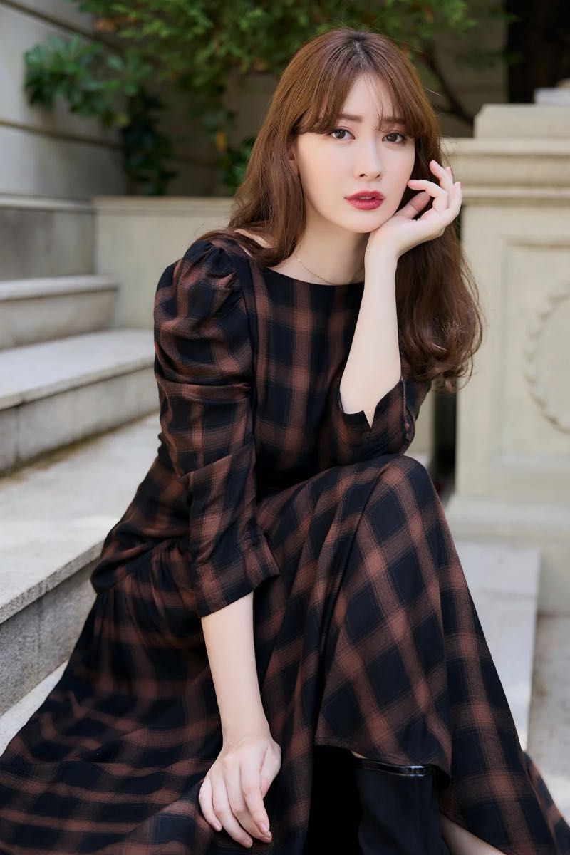 Roanne Over Check Dress|PayPayフリマ