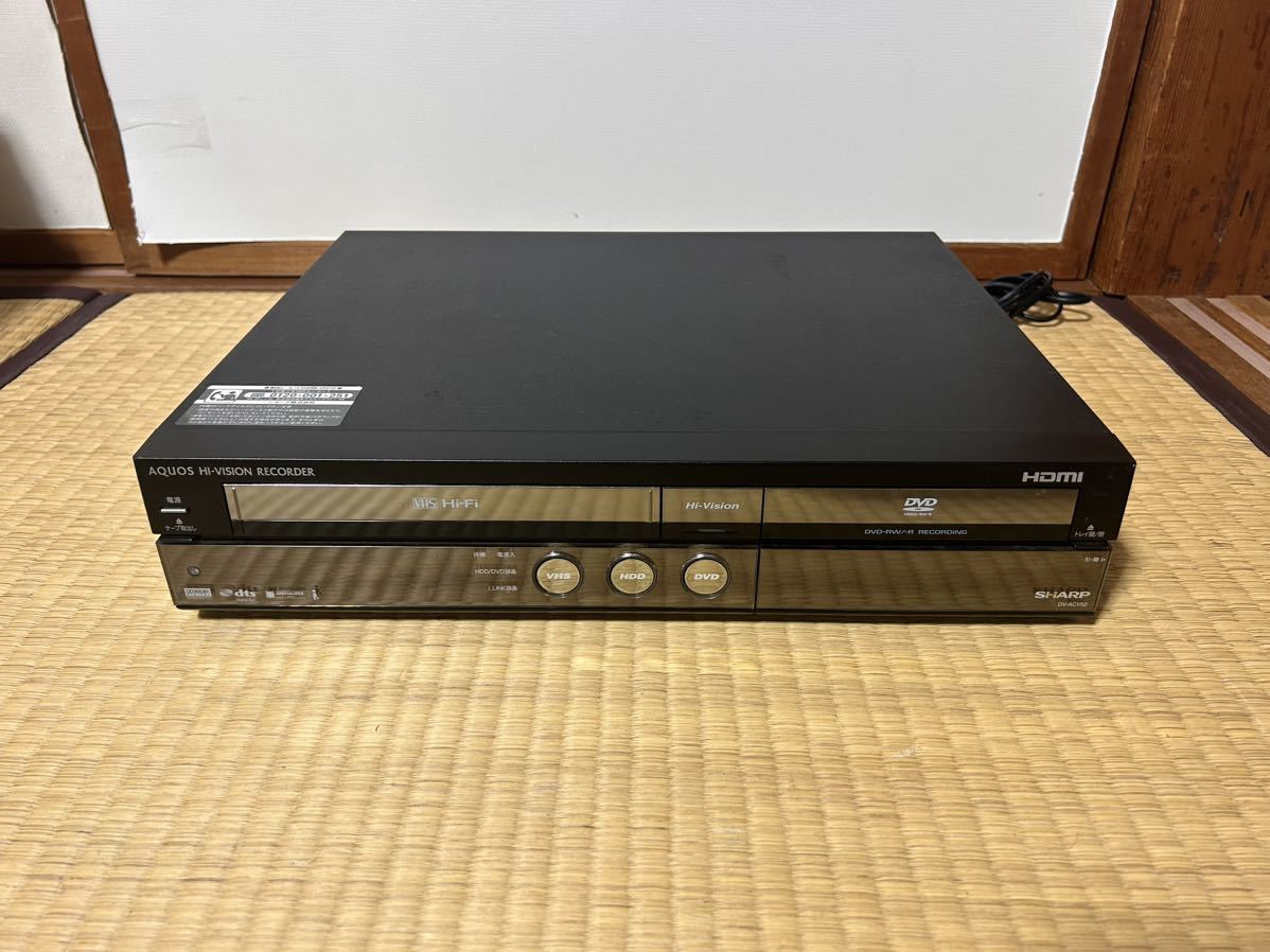 SHARP シャープ　VHS HDD DVD ビデオ一体型 レコーダー　DV-ACV52_画像1