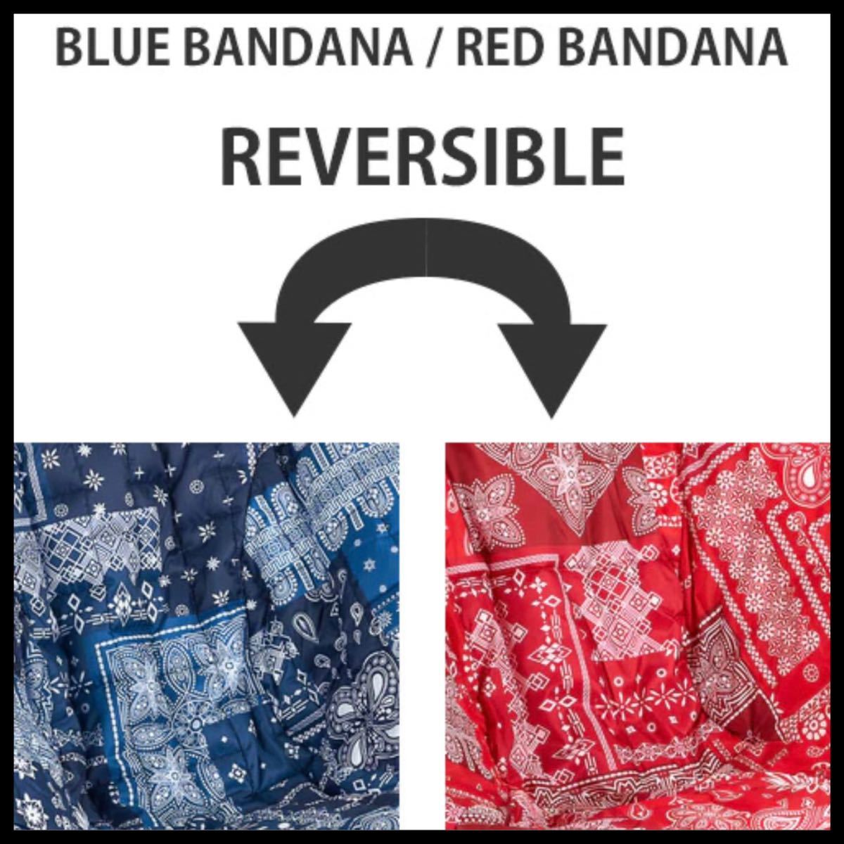 【希少】バンダナ柄 ヘリノックス ハイバック シート ウォーマー Blue&RedBandana SUNSET/BEACH用カバー バンダナキルト