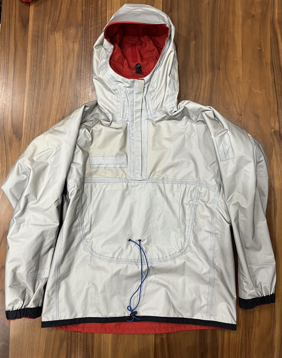 【送料無料】美品 モンベル フィールド レインアノラック 男女兼用 XSレッドブリック GORE-TEX ゴアテックス 1132101 レインウェア