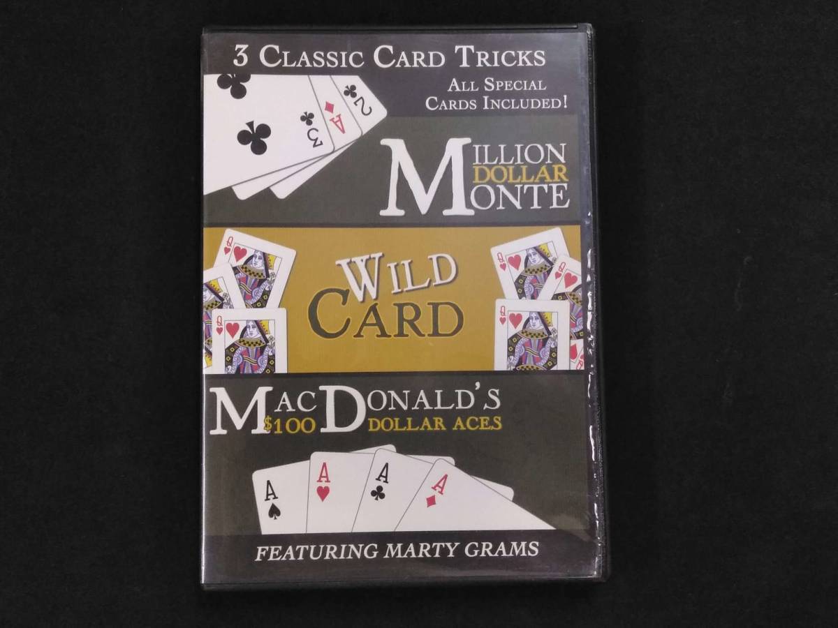 【D274】3 CLASSIC CARD TRICKS MARTY GRAMS マーティ・グラム 入手困難 激レア DVD マジック 手品の画像1