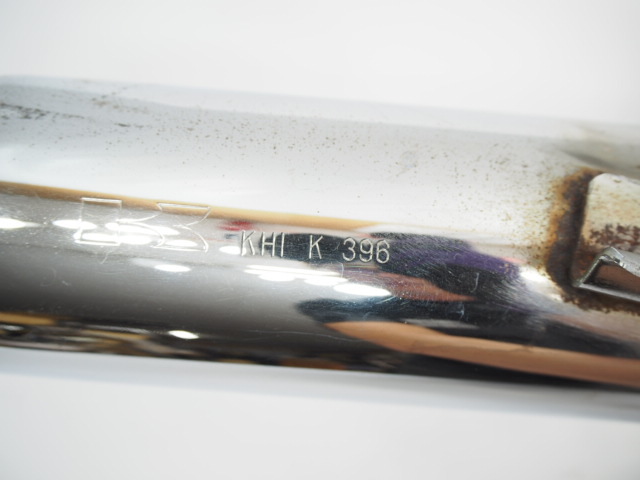  Estrella original muffler exhaust pipe silencer hole crack damage less K396 stamp BJ250A