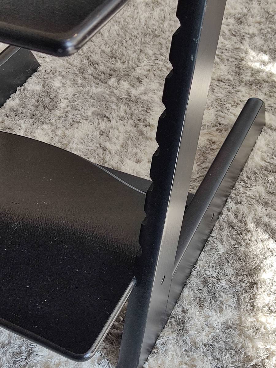 希少 黒 ブラック STOKKE TRIPP TRAPP ストッケ トリップ トラップ 北欧家具 ノルウェー ベビーチェア 子供椅子 キッズチェア 学習椅子_画像10